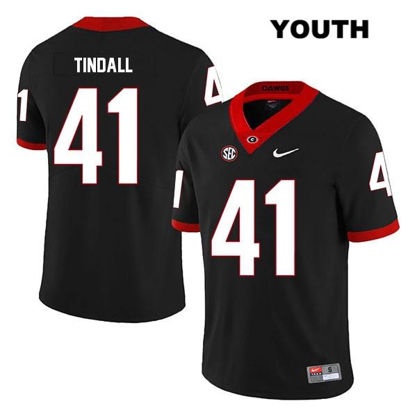 Georgia Bulldogs Youth Channing Tindall #41 NCAA Legend Authentic Black Nike Stitched College Football Jersey CUU5756BO